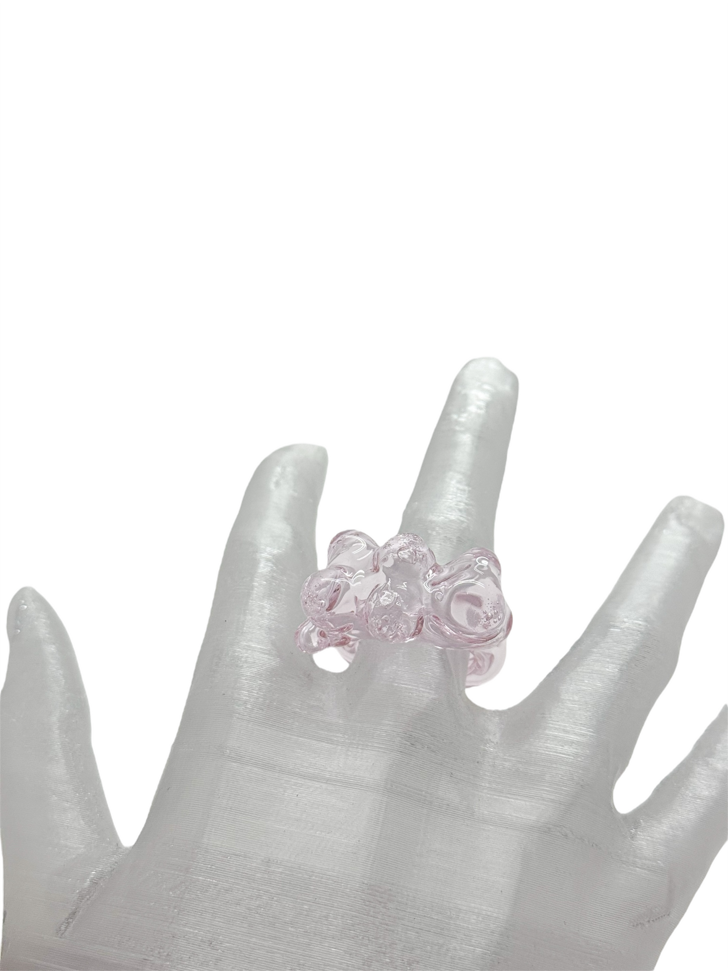 anillo vidrio lava
