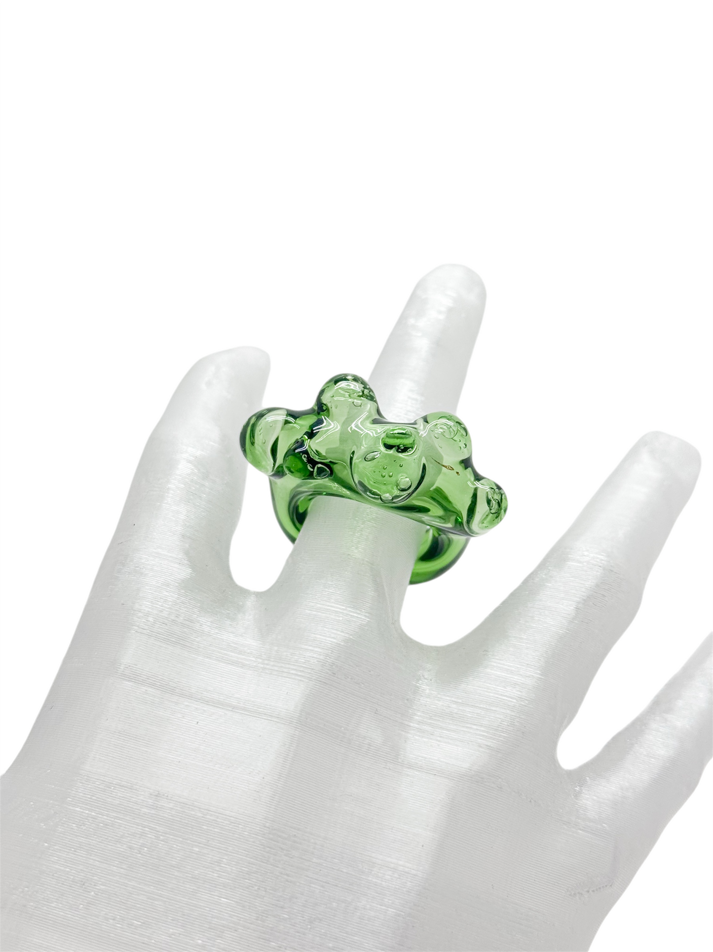 anillo vidrio lava