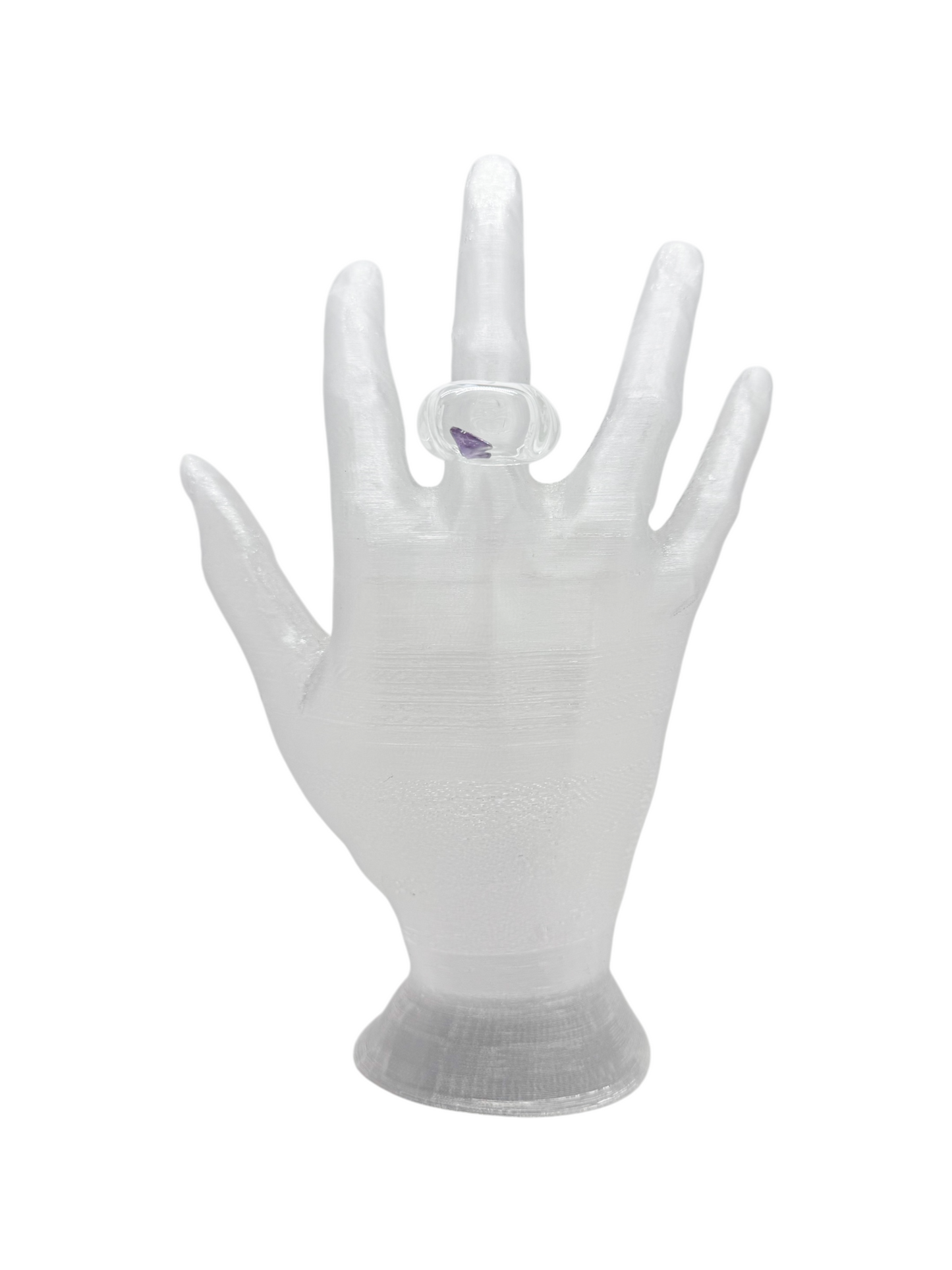 anillo vidrio zircón