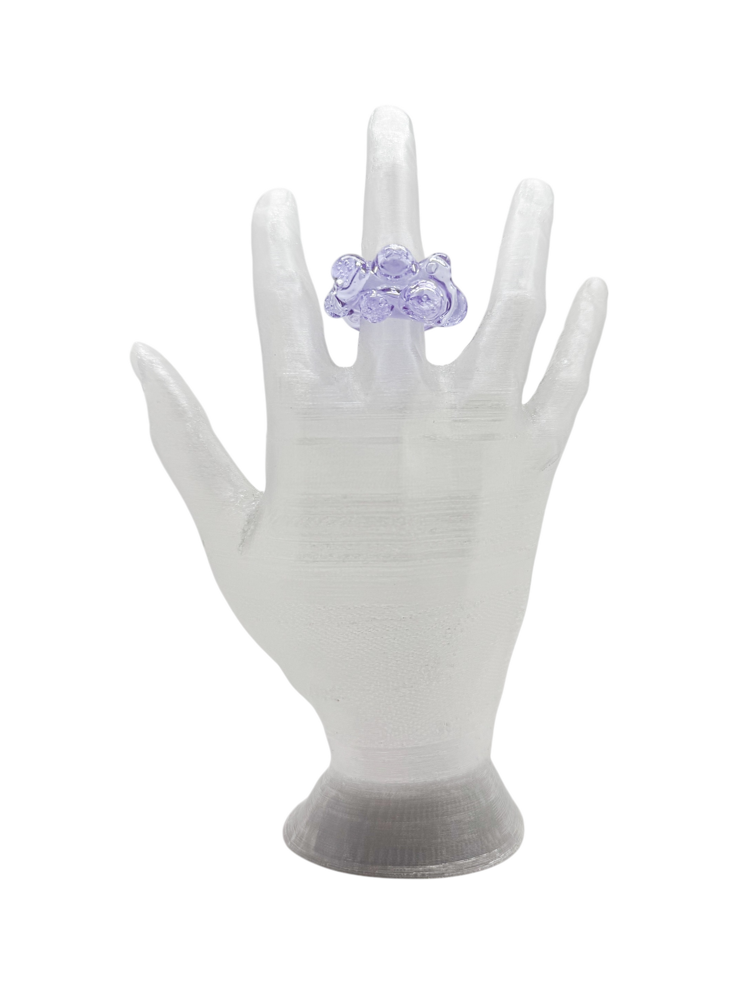 anillo vidrio lava