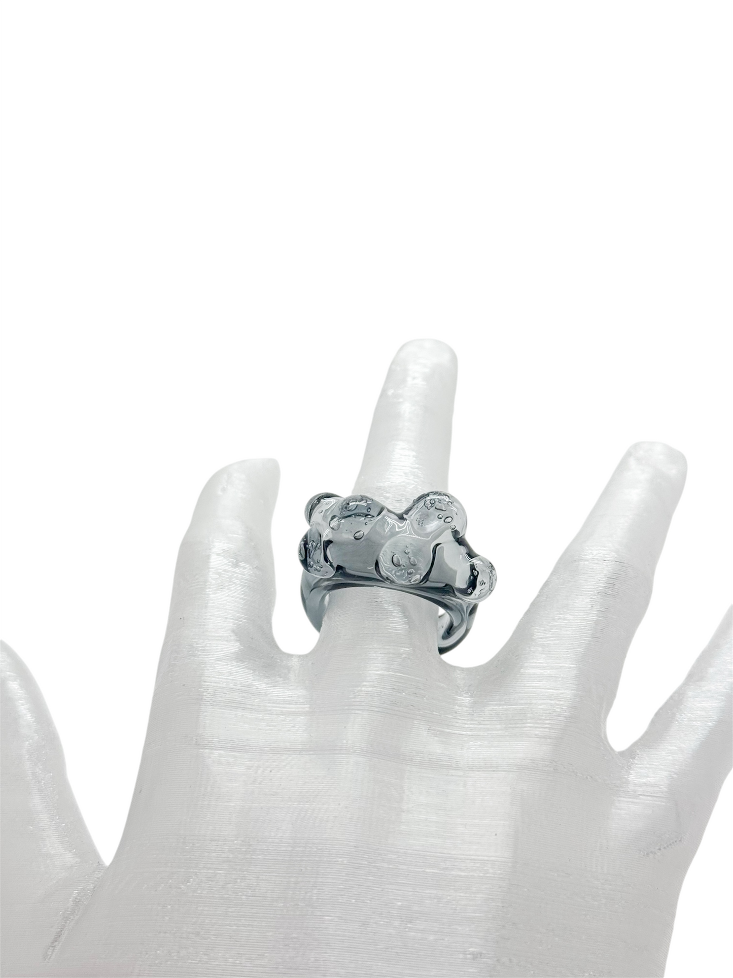 anillo vidrio lava