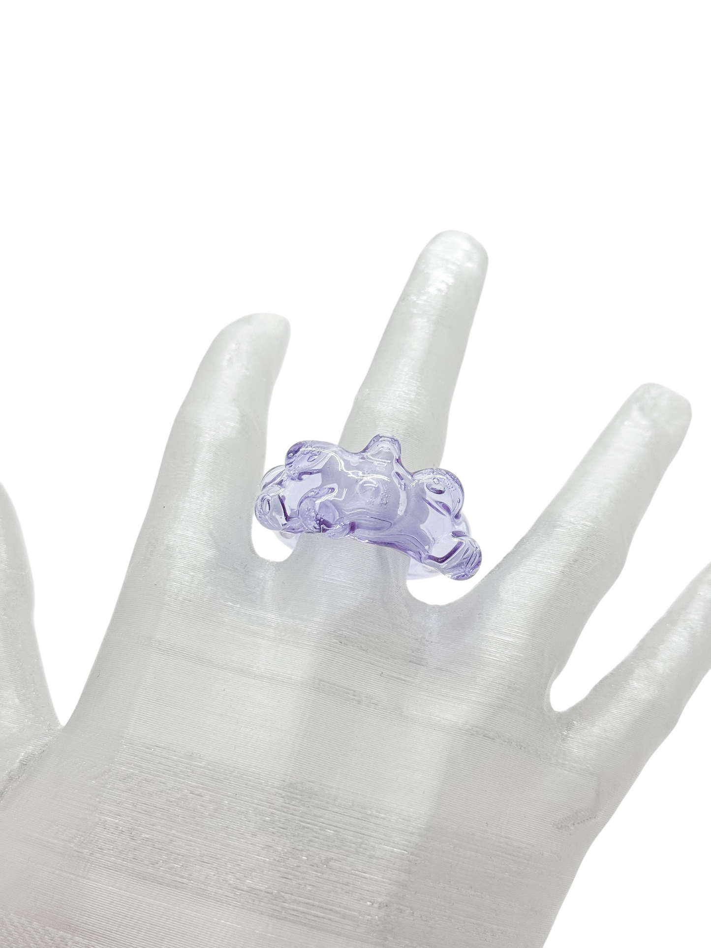 anillo vidrio lava