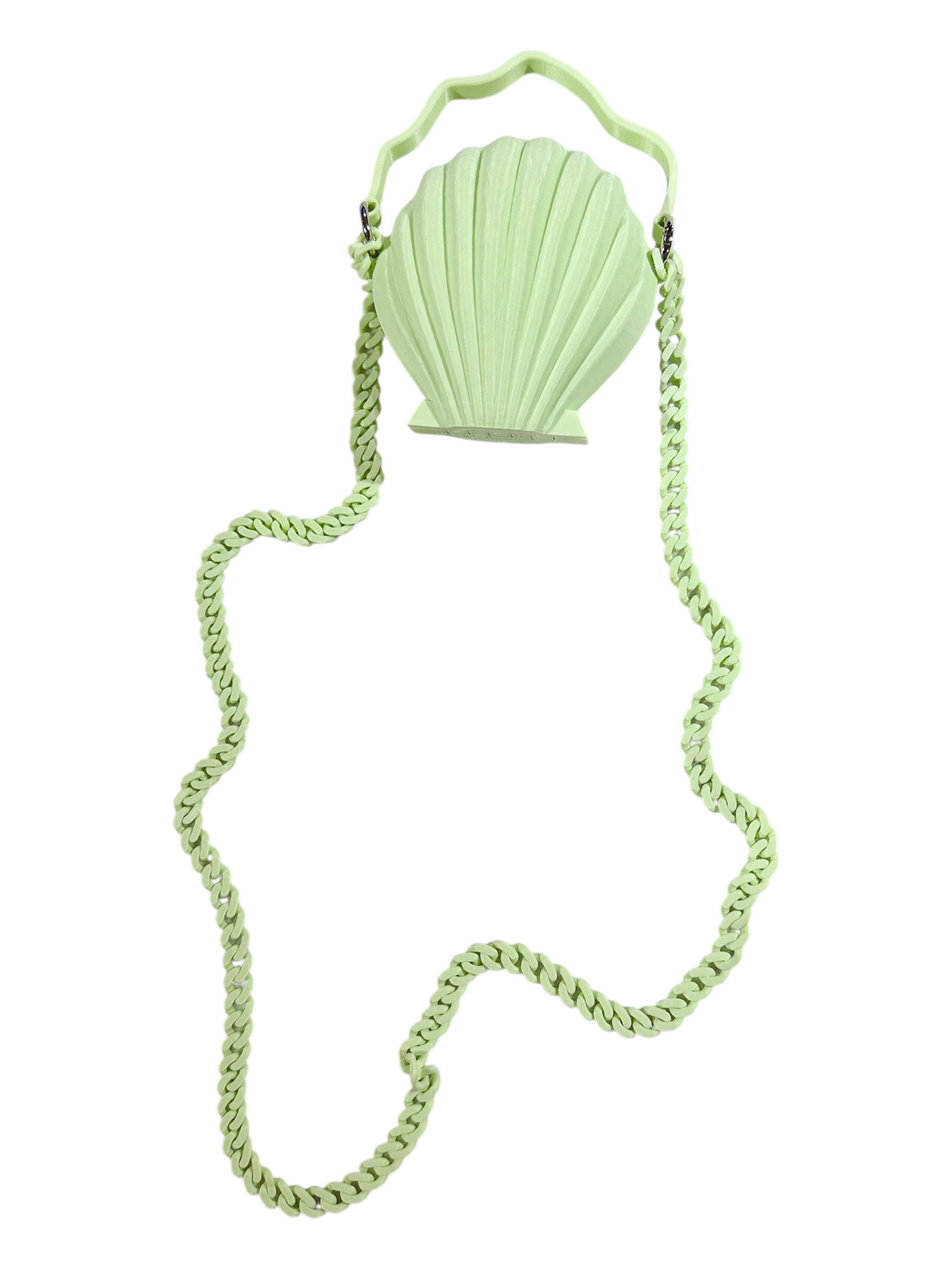shell bag baby green