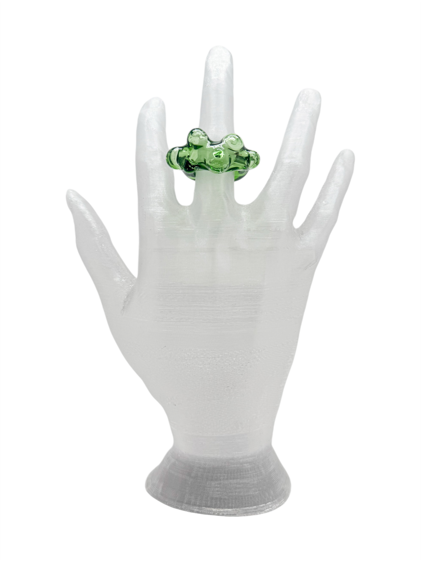 anillo vidrio lava