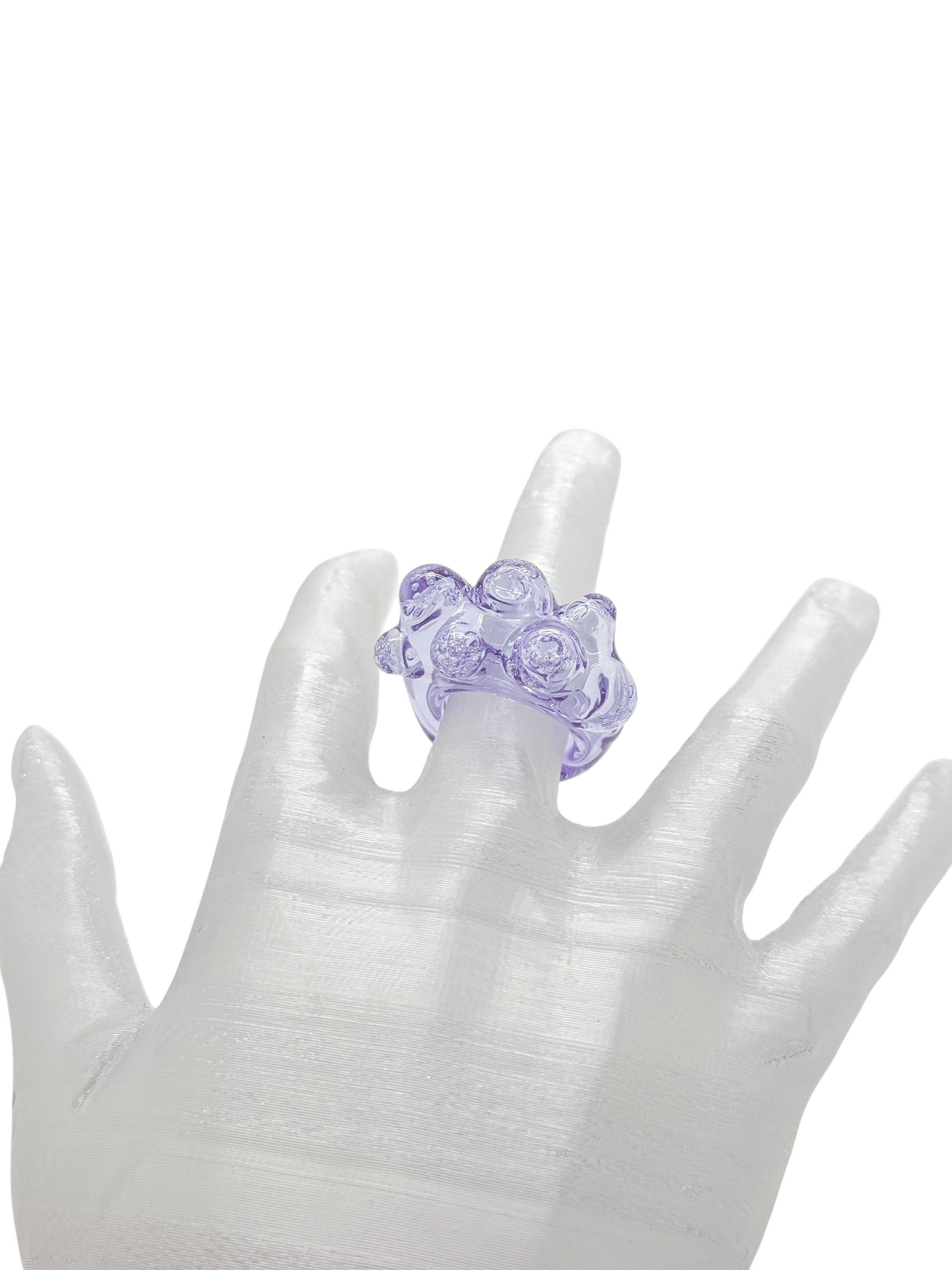 anillo vidrio lava