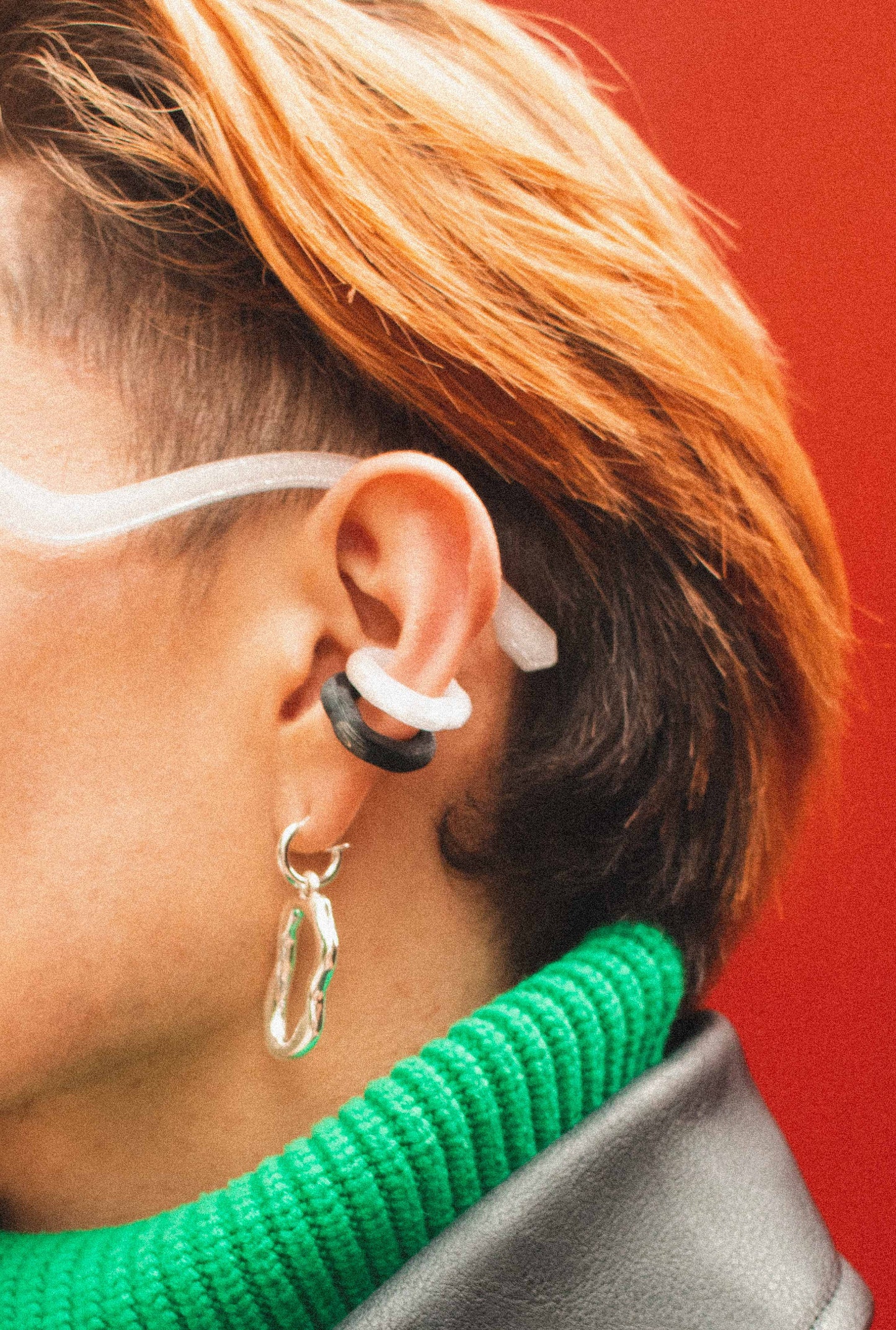 3D ear cuff cosmic water small
