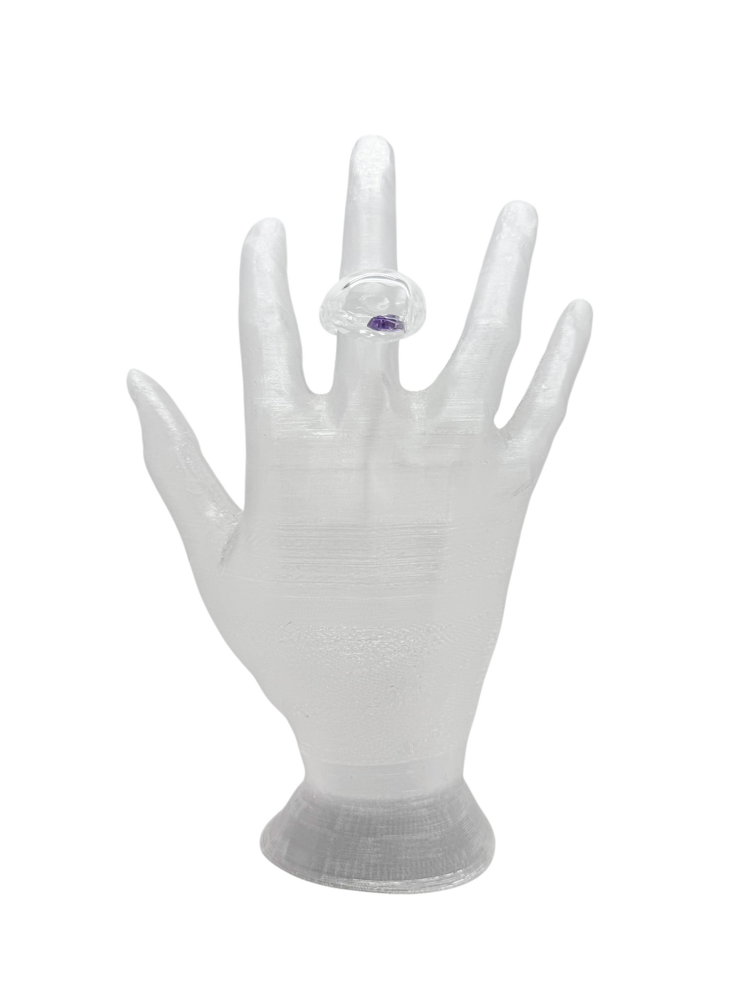 anillo vidrio zircón