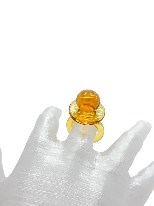 anillo vidrio chupo de la suerte