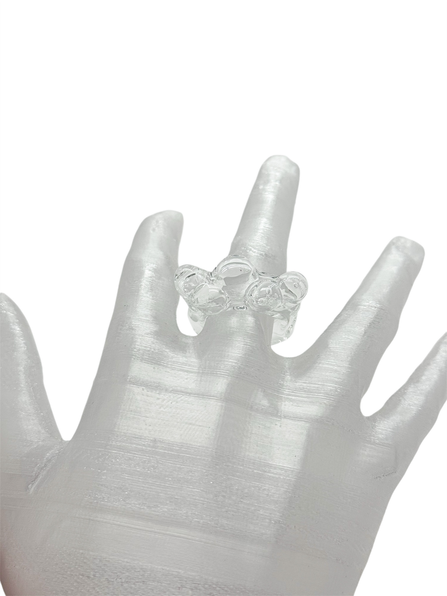 anillo vidrio lava