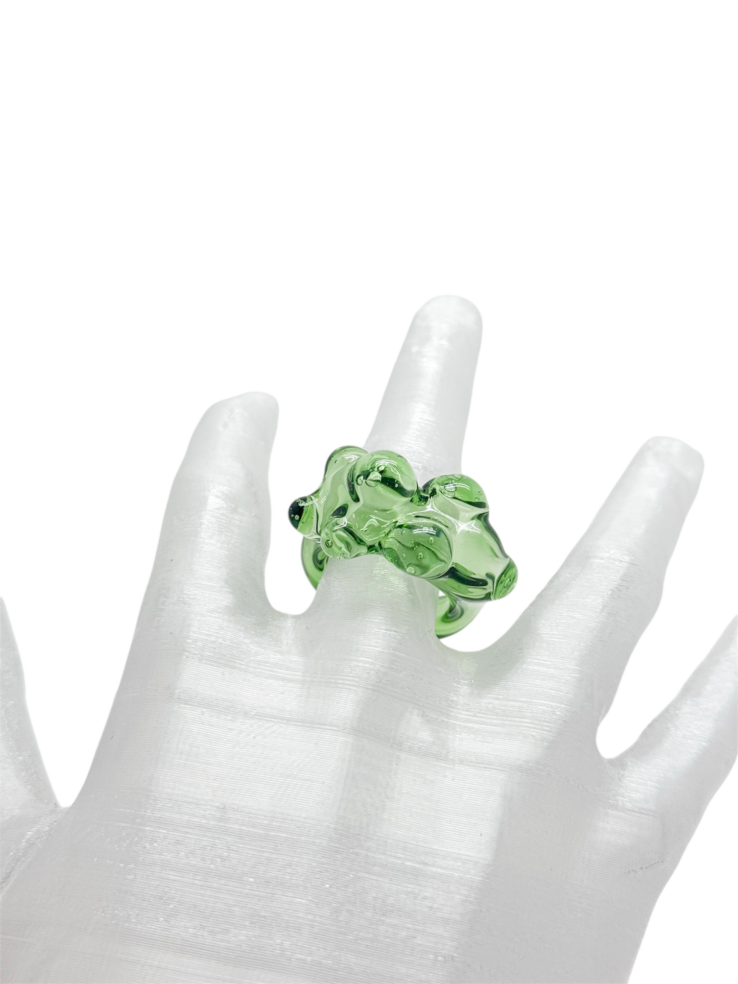 anillo vidrio lava