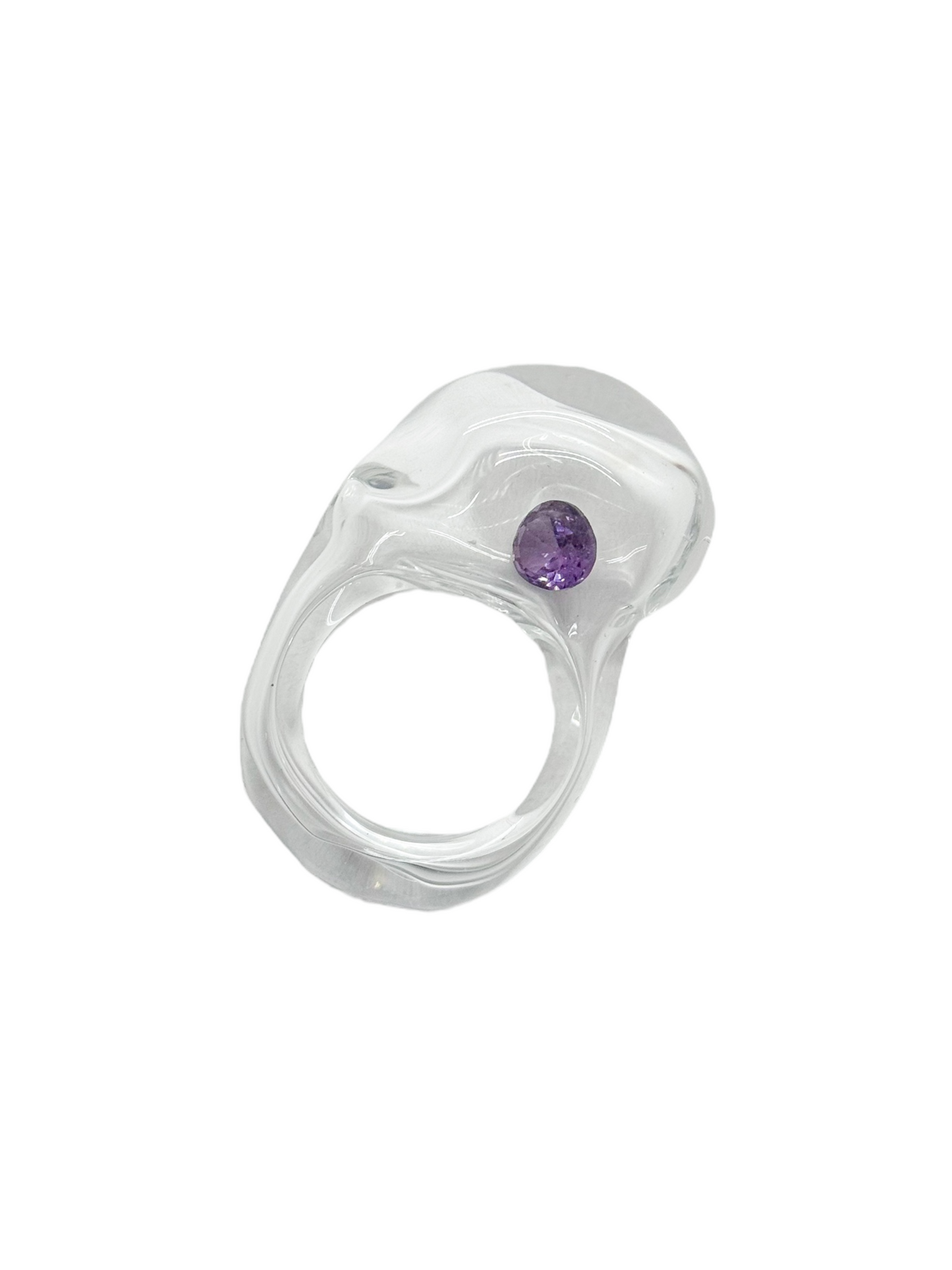 anillo vidrio zircón