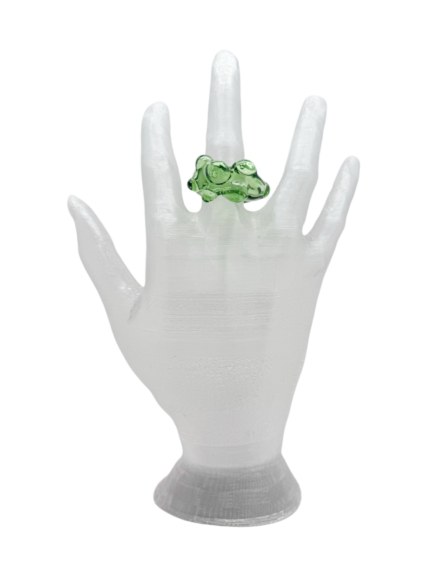 anillo vidrio lava