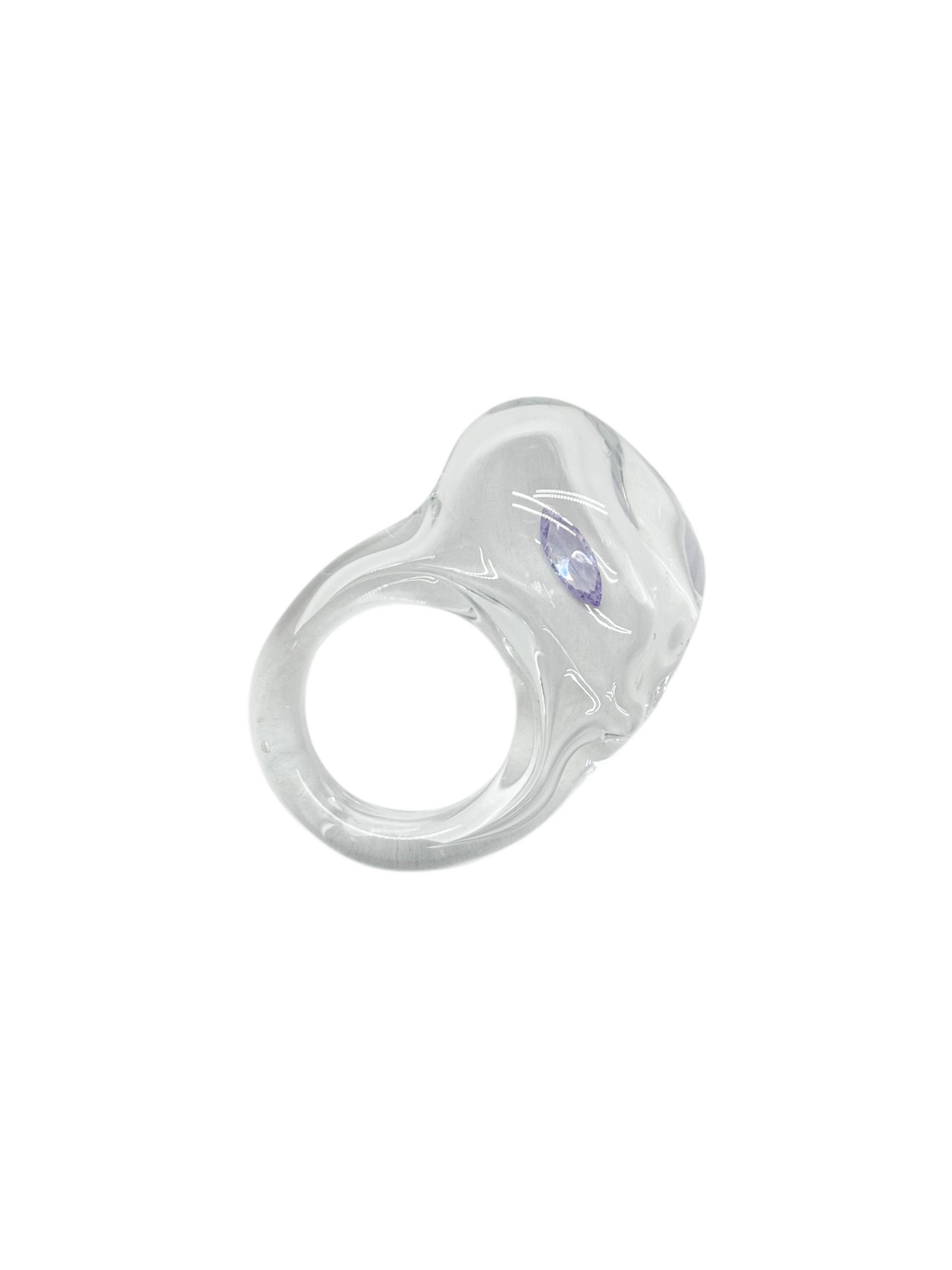anillo vidrio zircón