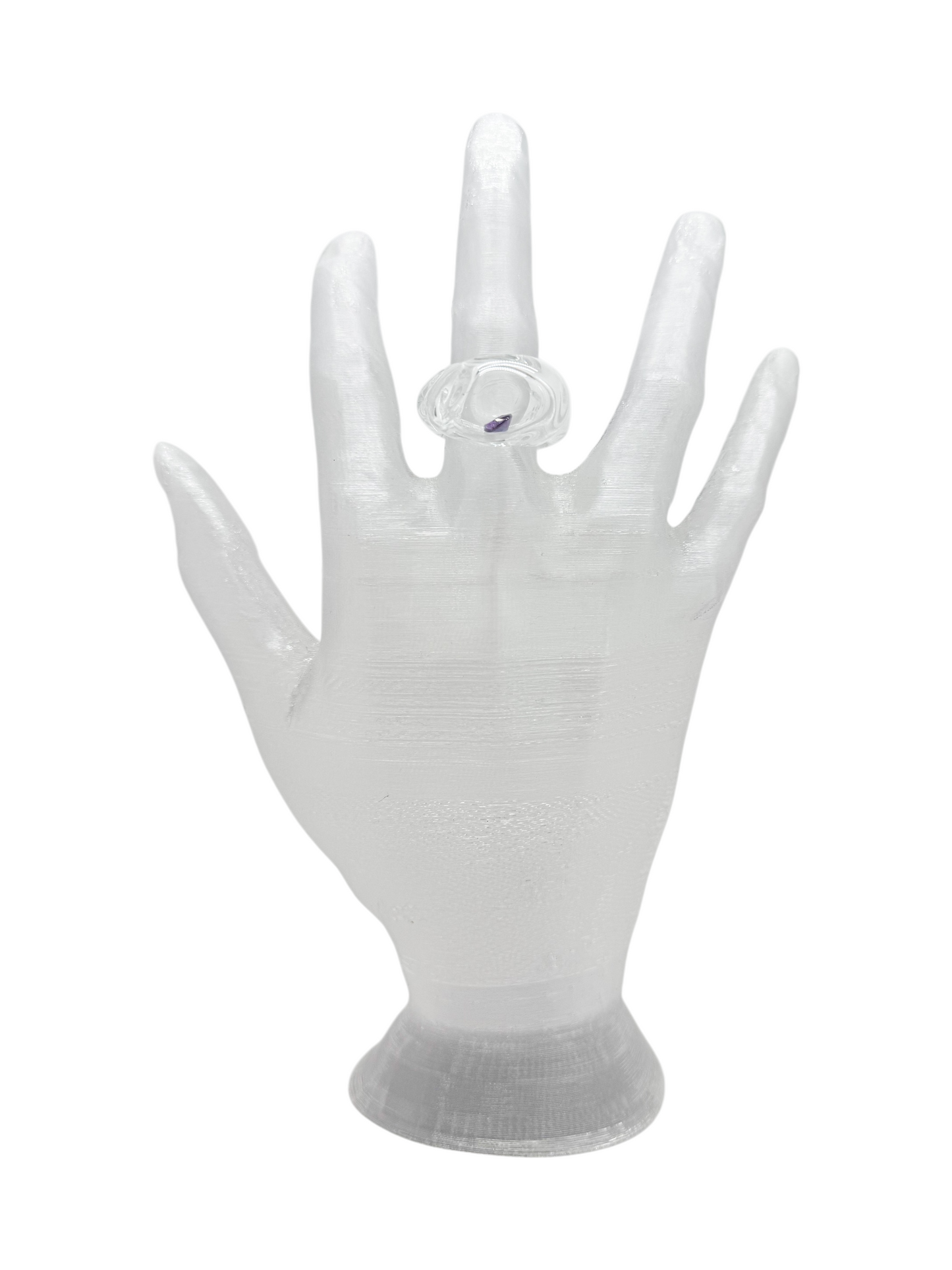 anillo vidrio zircón