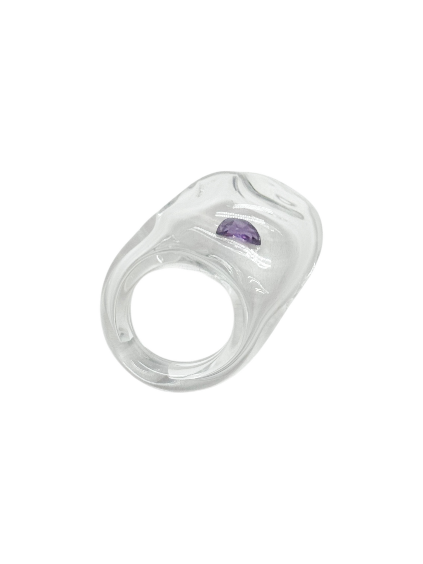 anillo vidrio zircón