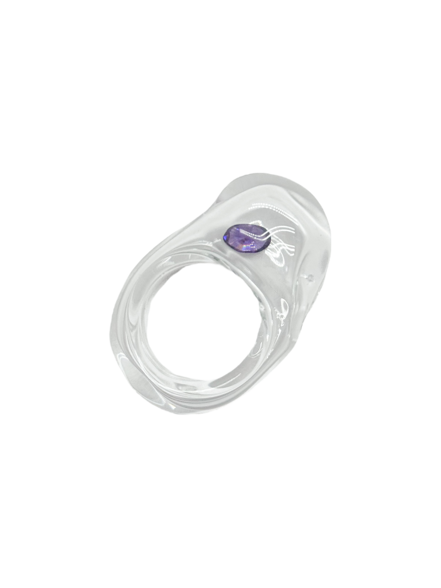 anillo vidrio zircón