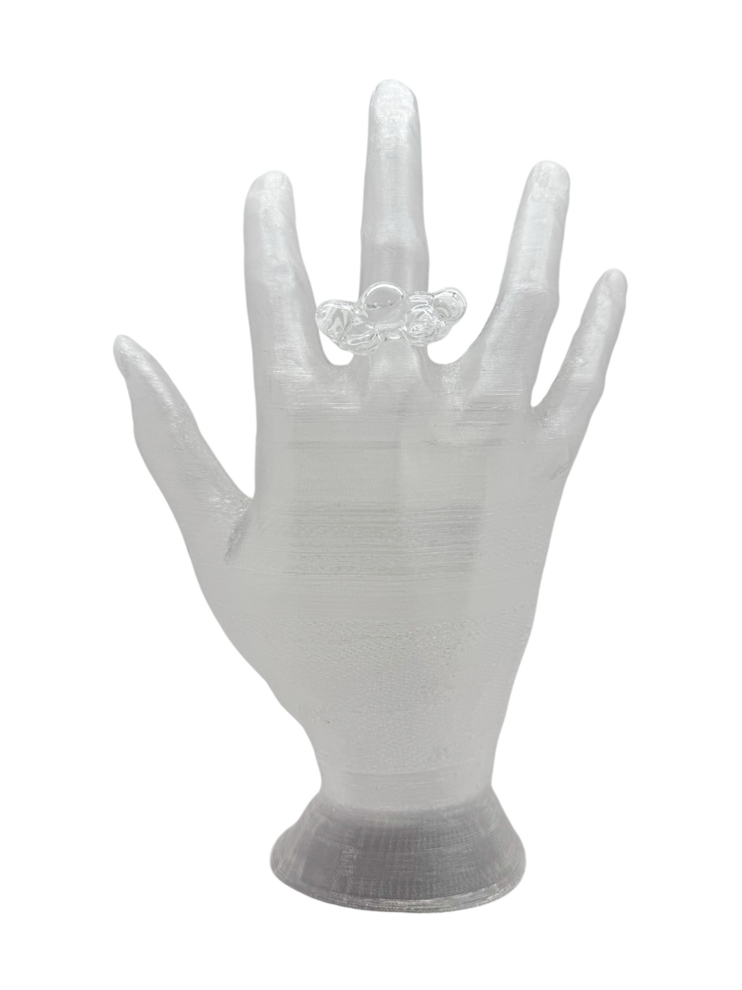 anillo vidrio lava