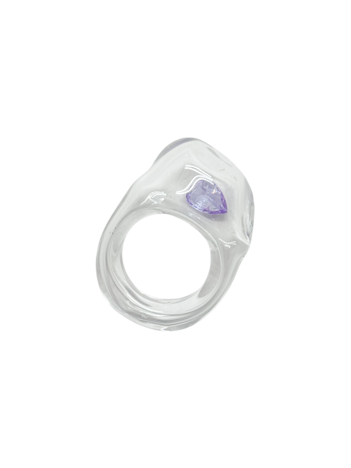 anillo vidrio zircón