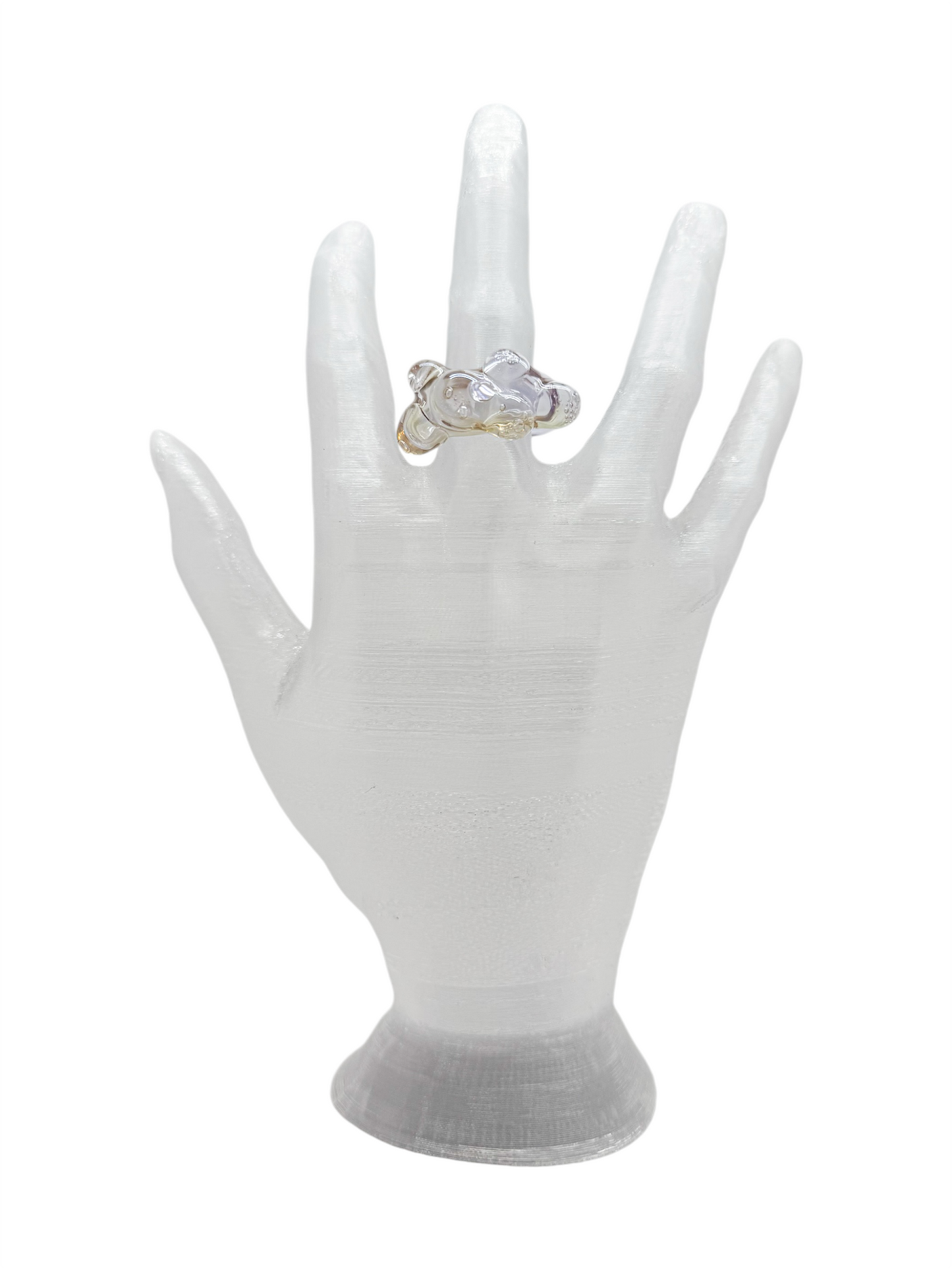 anillo vidrio lava