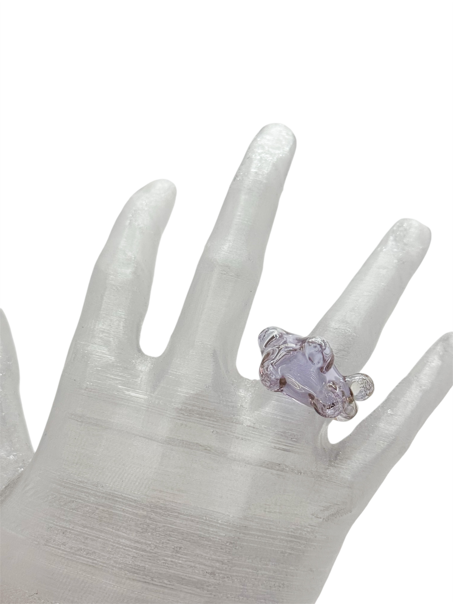 anillo vidrio lava
