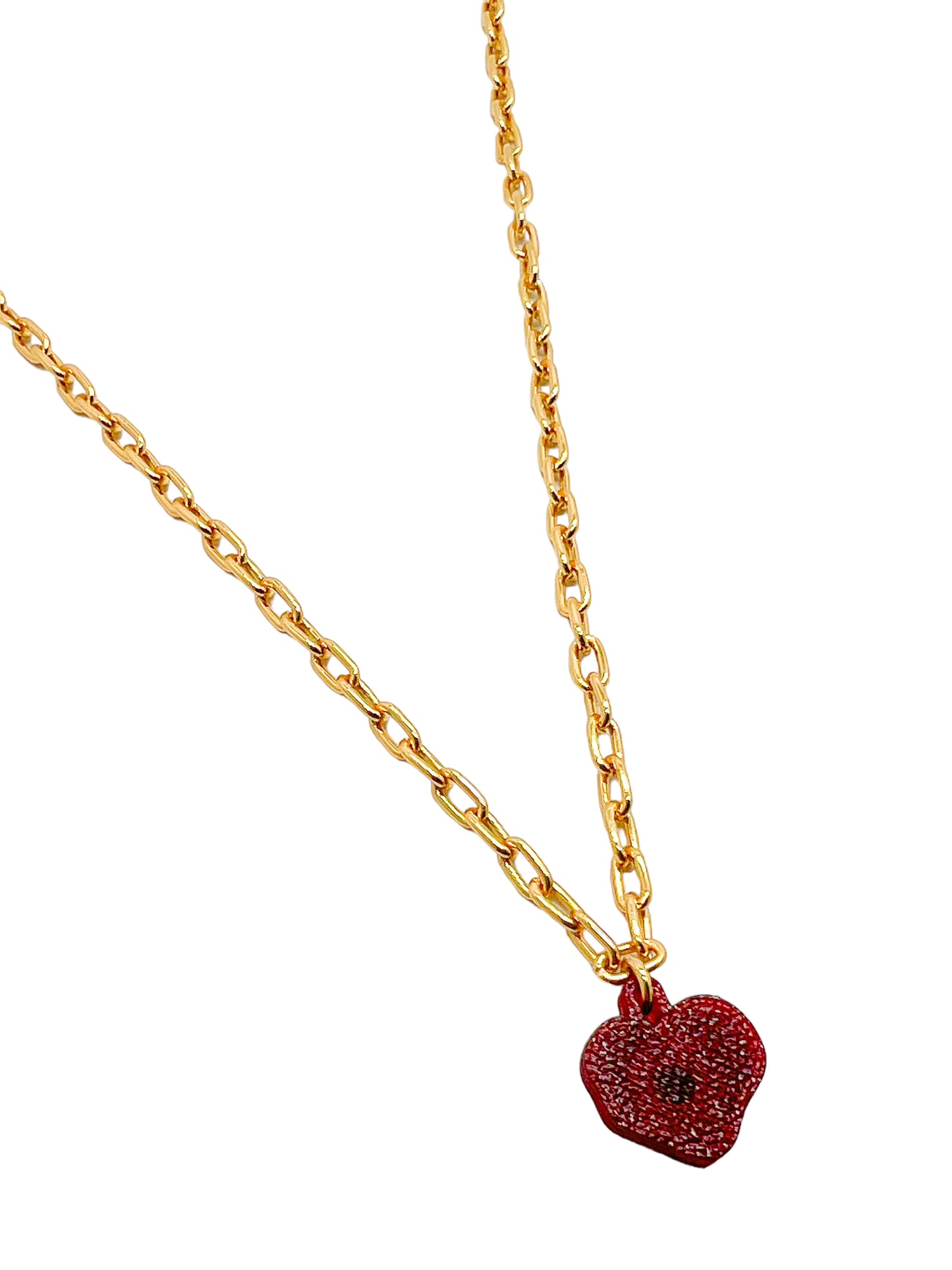 cadena corazón crush charm gold