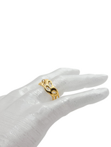 anillo cosmic water gold graduable con argolla