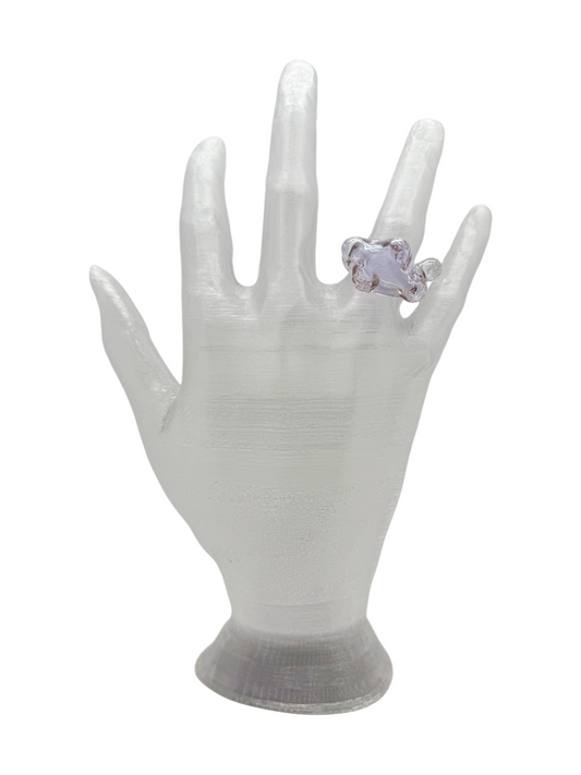 anillo vidrio lava