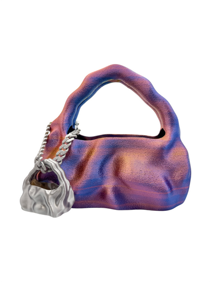 bolso grande cosmic water fucsia, amarillo, azul