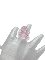 anillo vidrio chupo de la suerte