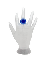 anillo vidrio chupo de la suerte