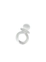 anillo vidrio chupo de la suerte