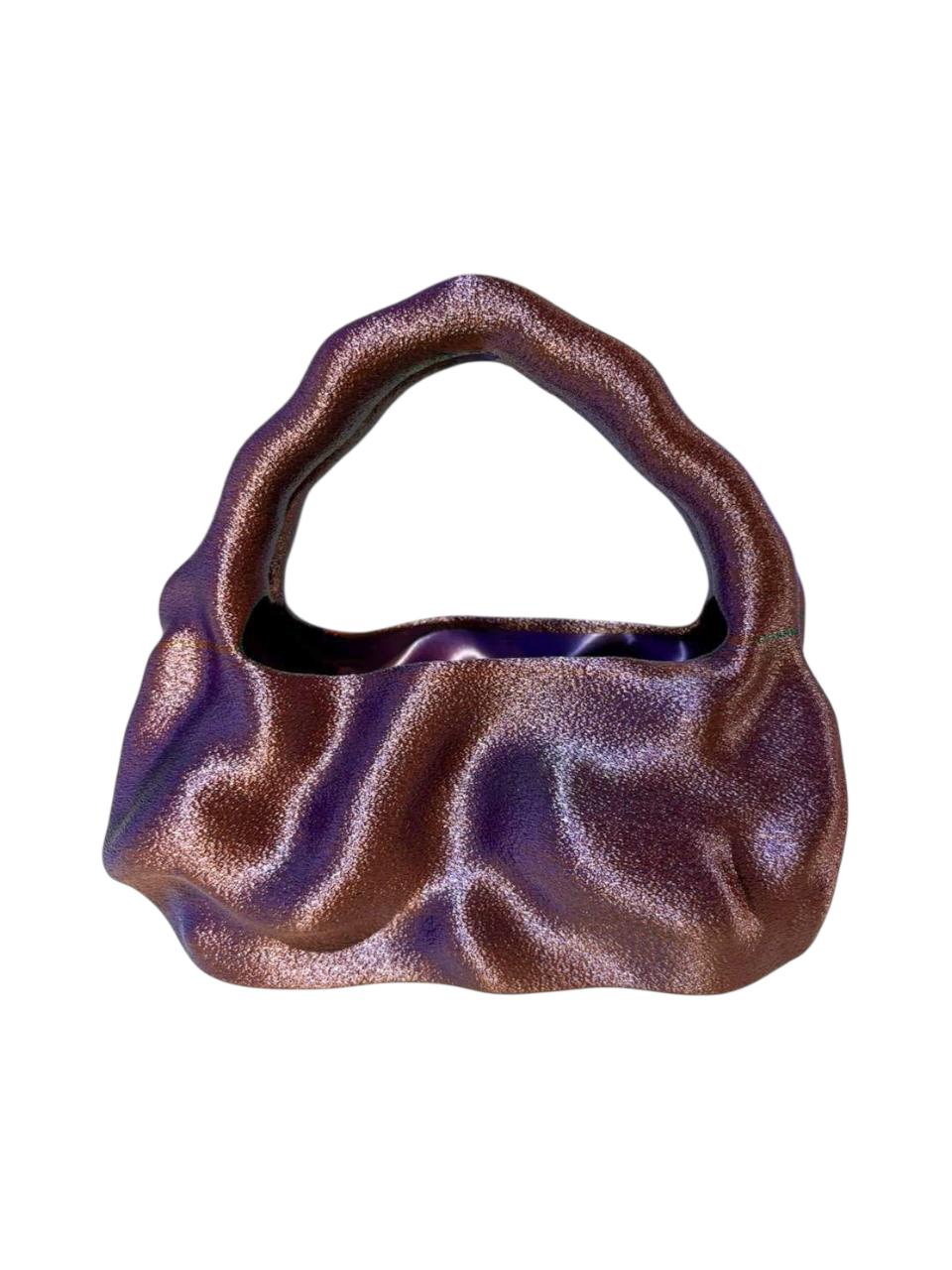 bolso grande cosmic water verde púrpura bronce