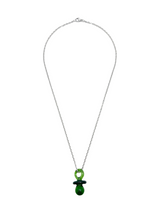 cadena chupo vidrio de la suerte