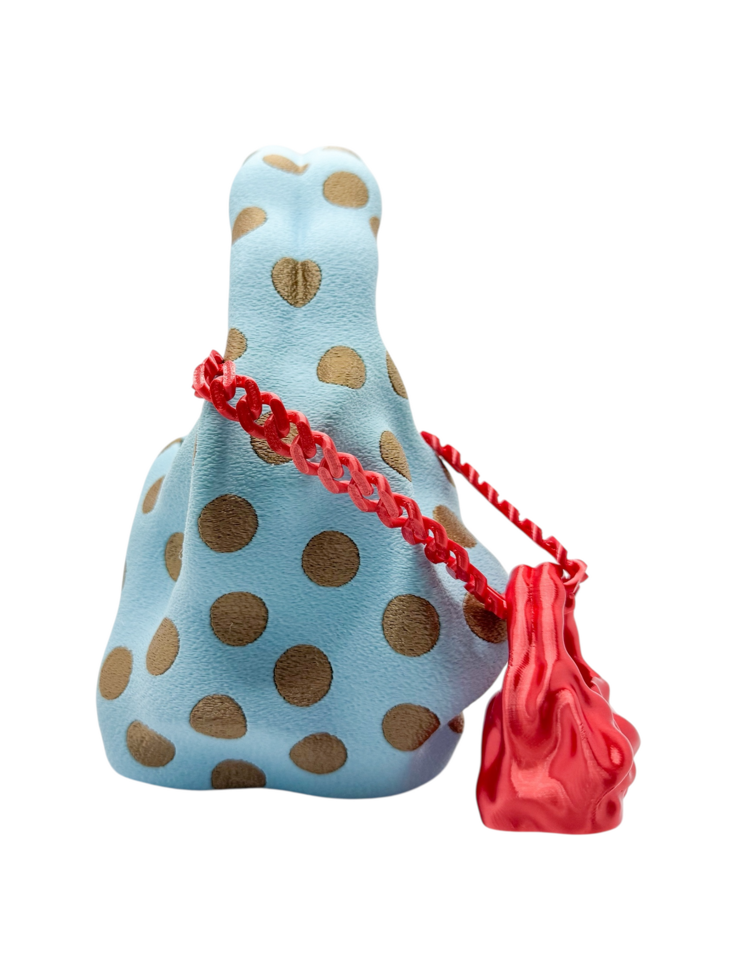 bolso grande cosmic water polka dots baby blue