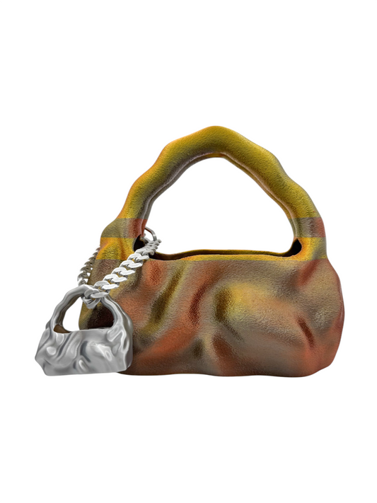 bolso grande cosmic water dorado, plata, bronce