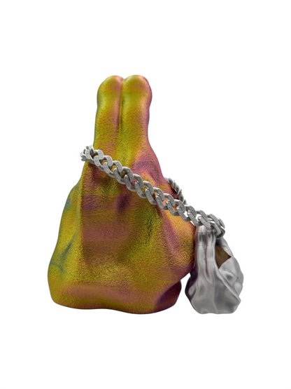 bolso grande cosmic water fucsia, amarillo, azul