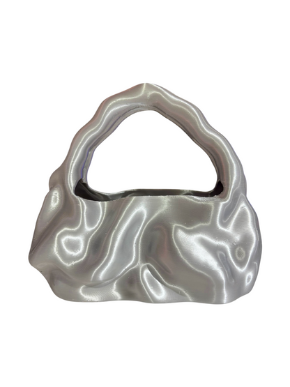 bolso grande cosmic water plateado