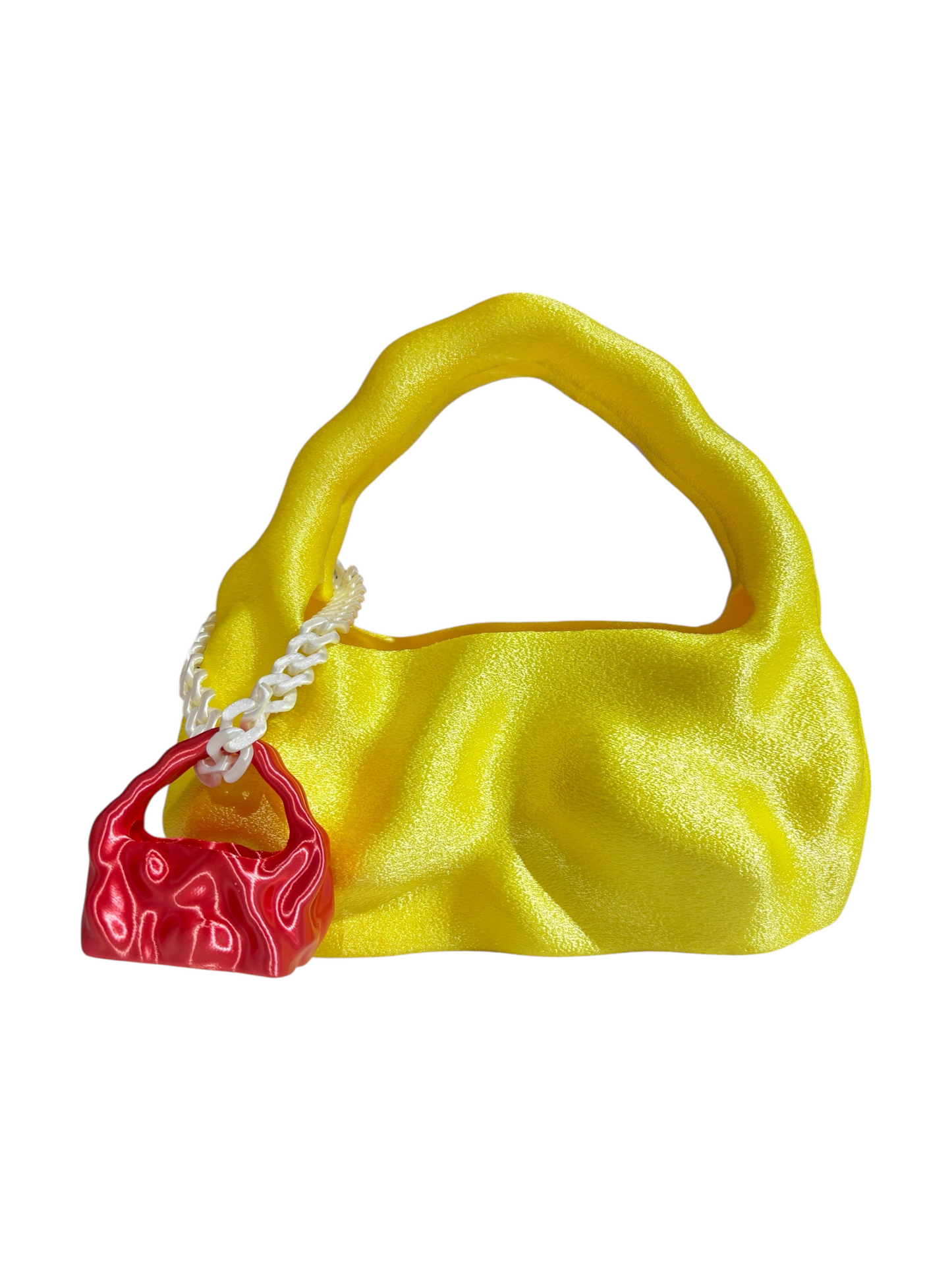 bolso grande cosmic water amarillo fuzzy
