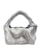 bolso grande cosmic water plateado