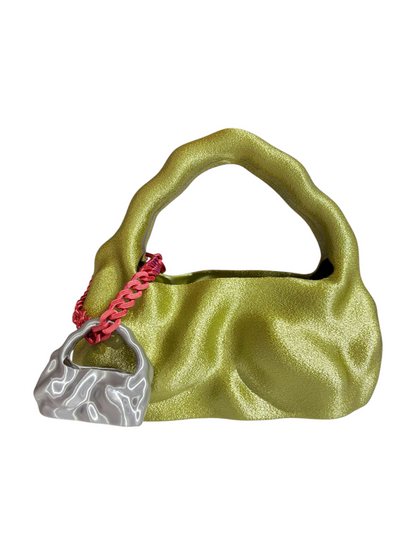 bolso grande cosmic water verde oliva fuzzy