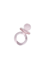 anillo vidrio chupo de la suerte