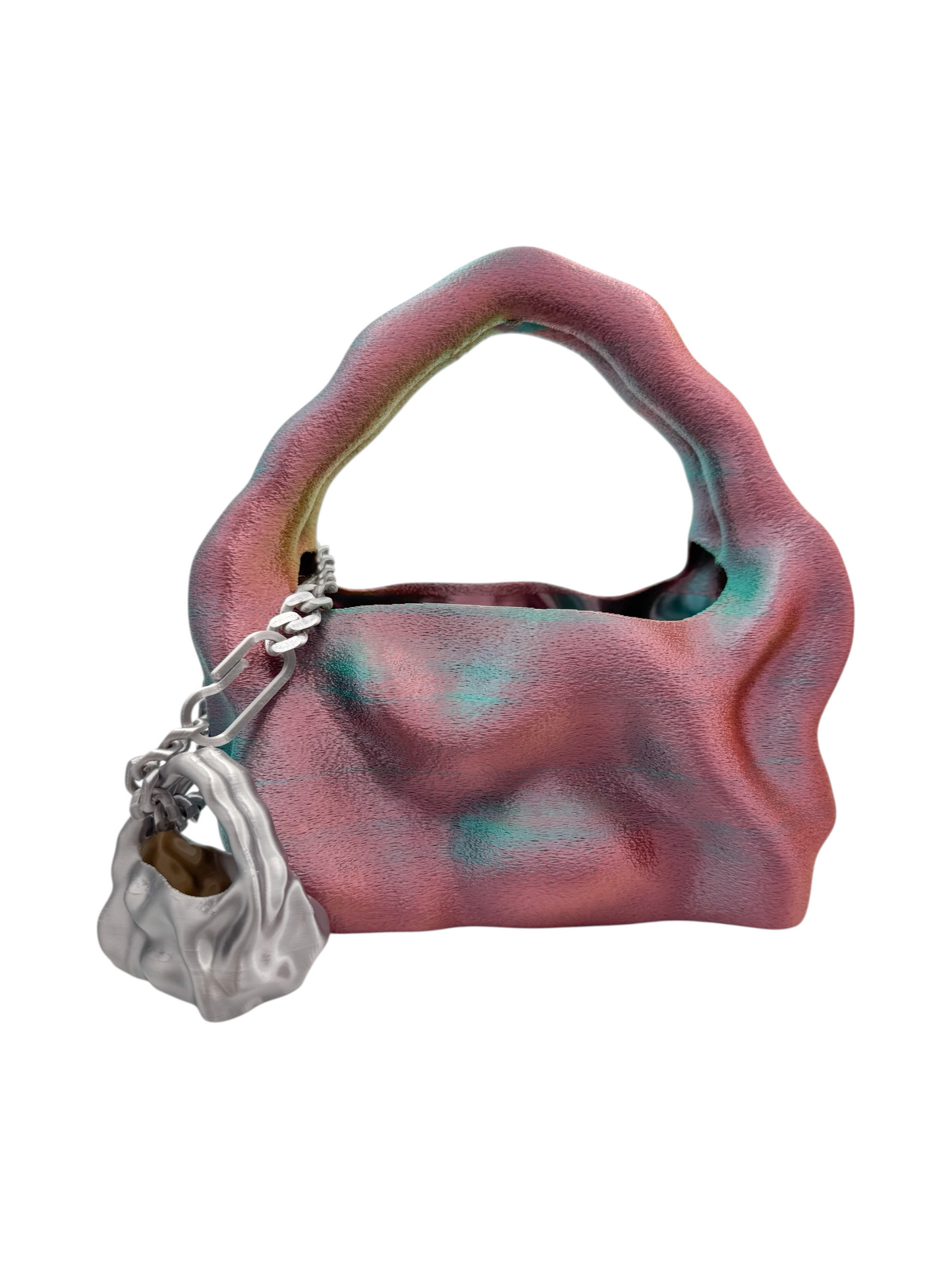 bolso grande cosmic water azul, rosado, amarillo