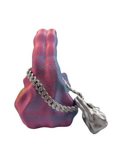 bolso grande cosmic water fucsia, amarillo, verde