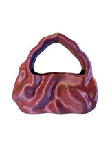 bolso grande cosmic water azul púrpura rosado oro
