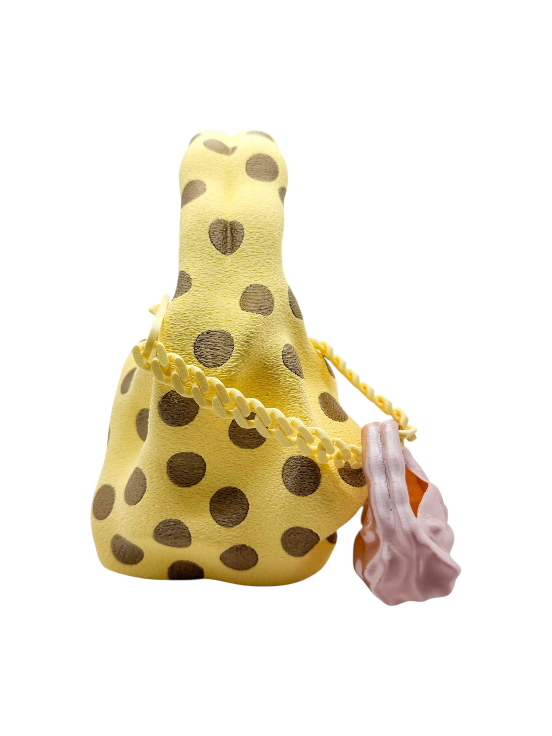 bolso grande cosmic water polka dots butter yellow