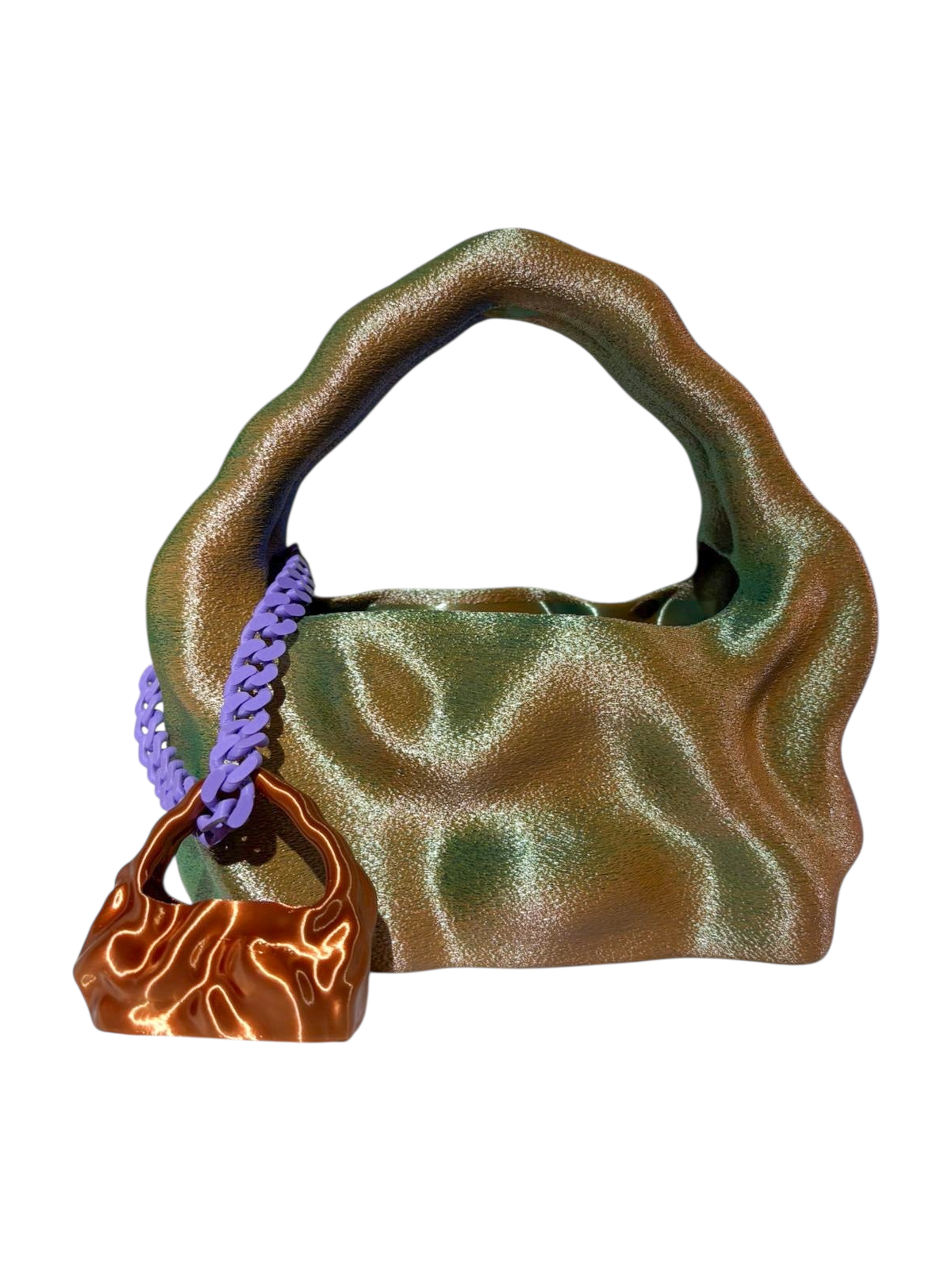 bolso grande cosmic water azul verde naranja
