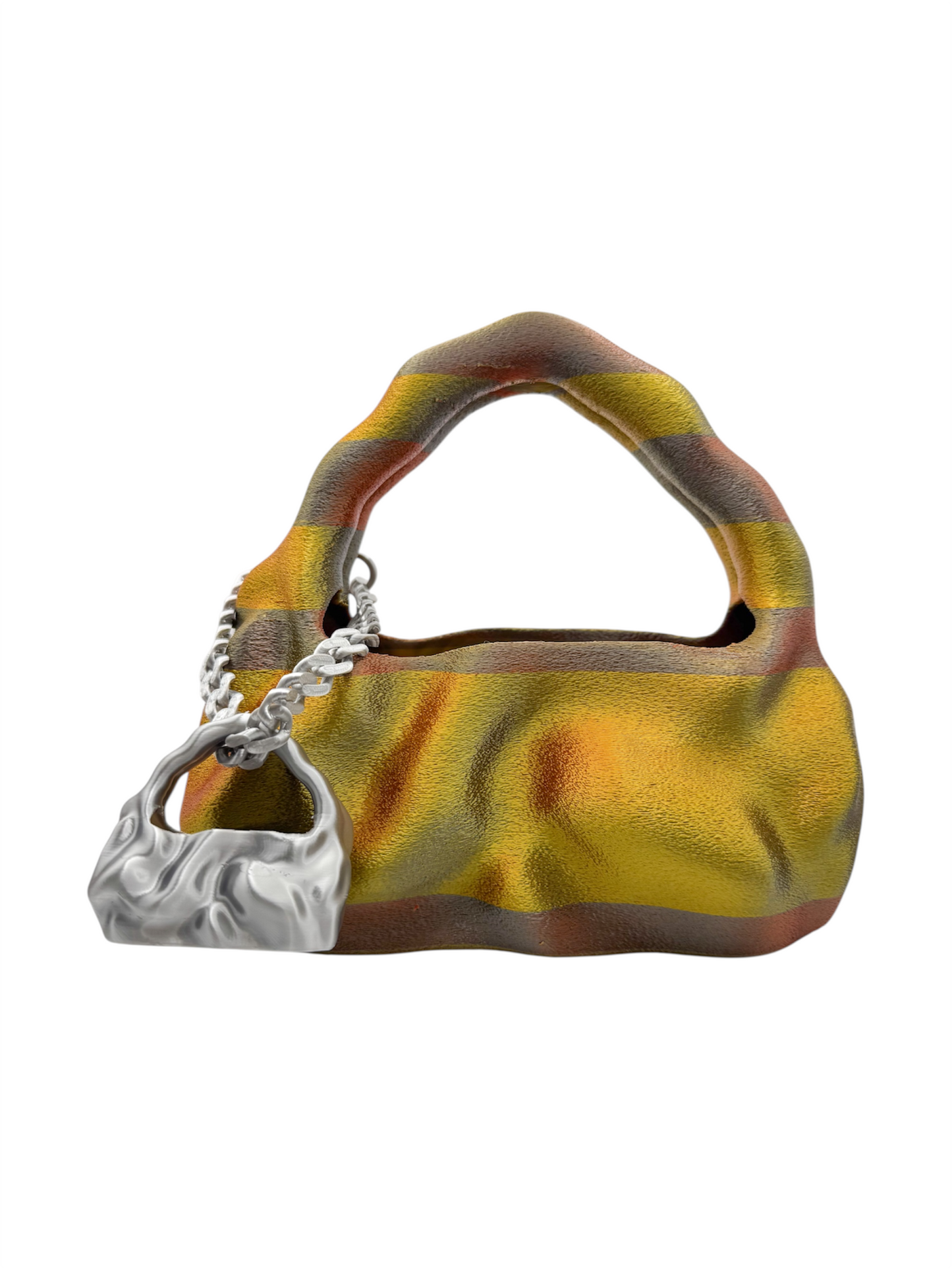 bolso grande cosmic water dorado, plata, bronce