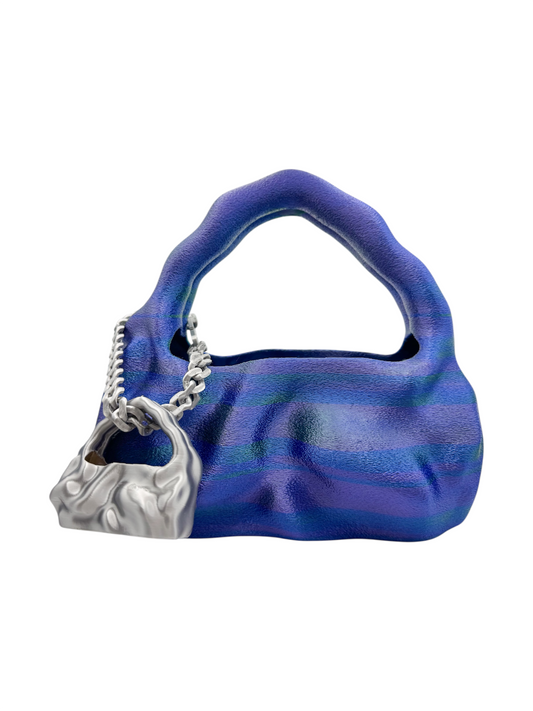 bolso grande cosmic water azul, verde, púrpura