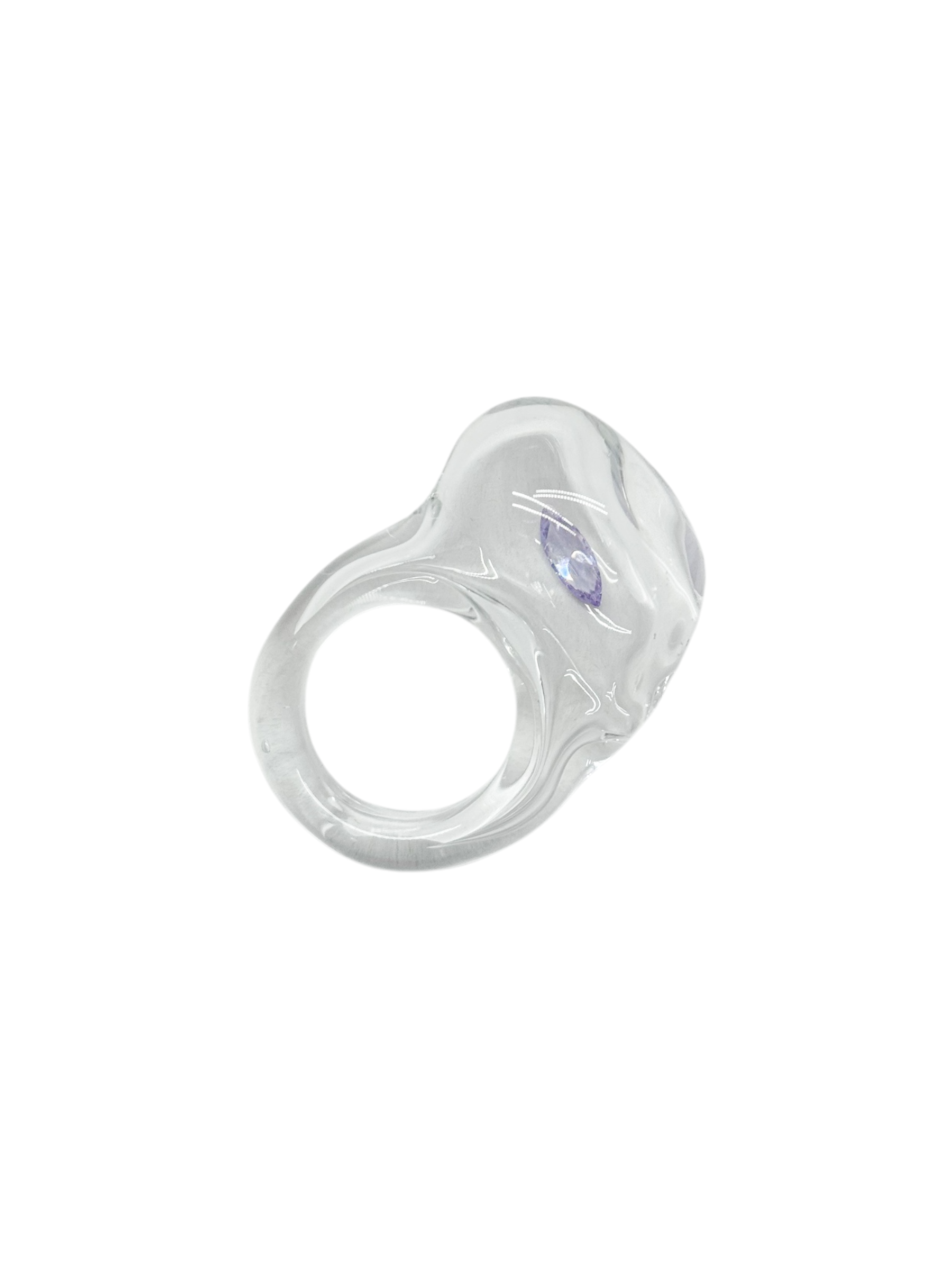 anillo vidrio zircón