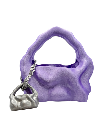 bolso grande cosmic water lila seda